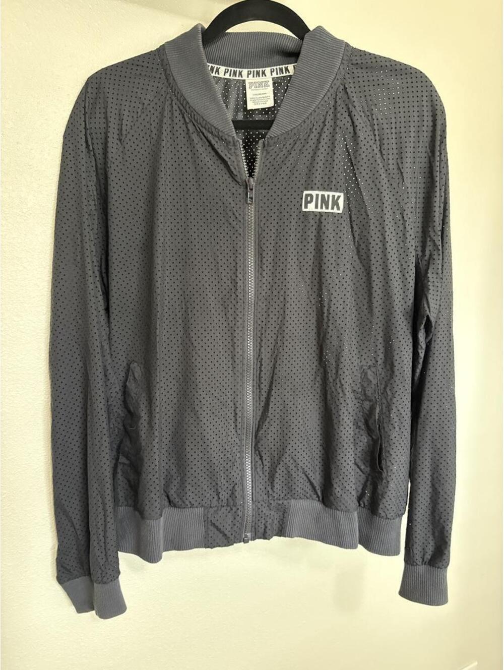 Victoria's Secret Women's Grey and Black Jacket